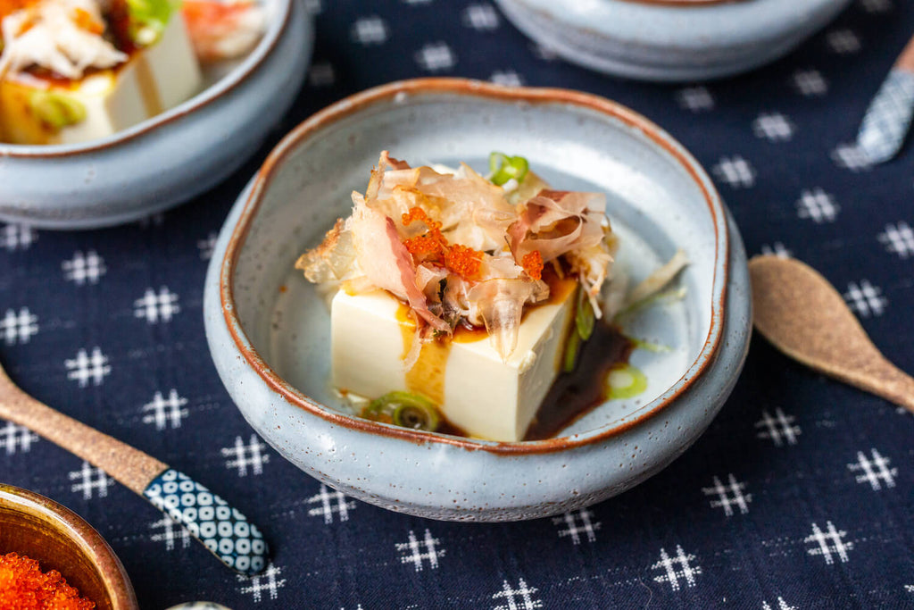Silken Tofu with Citrusy Nong's Sauce & Seafood