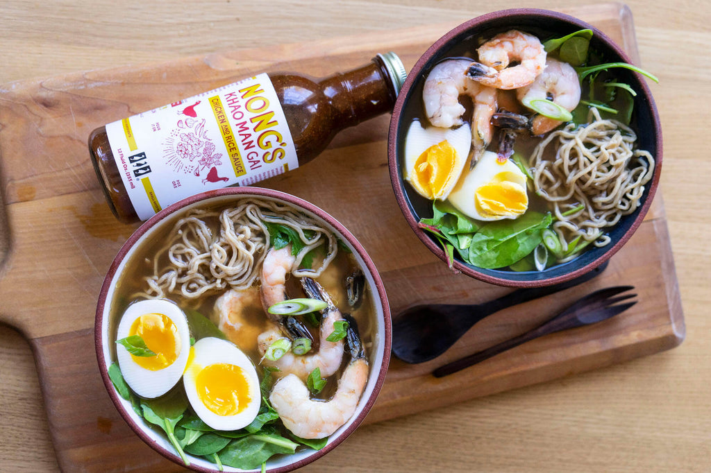 Noodle Soup with Shrimp