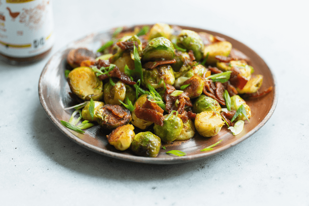 Crispy Brussels Sprouts with Bacon